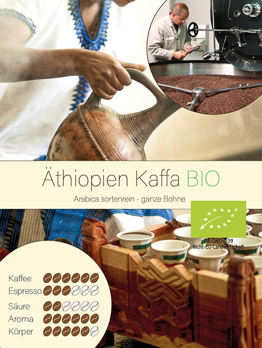 Äthiopien Kaffa BIO - Arabica sortenrein