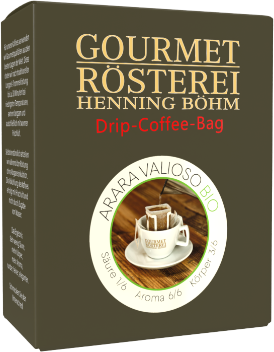 Drip Coffee Bag - Arara Valioso - BIO - 8 x 10 g Drip Coffee Bag - Arara Valioso - BIO - 8 x 10 g